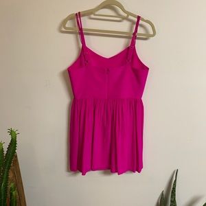 Hot pink Amanda Uprichard mini day dress